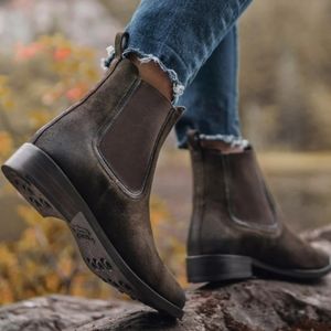 Thursday Duchess suede boots pull on suede booties